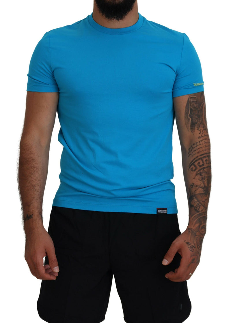 T-shirt a piastrelle modale modale blu