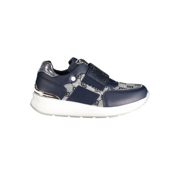 Sneaker en polyester bleu