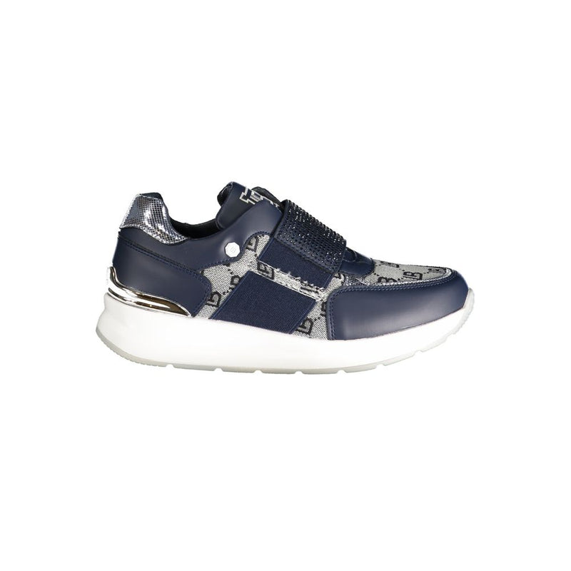 Blauer Polyester -Sneaker