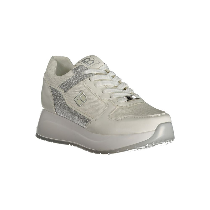 Weißer Polyester -Sneaker