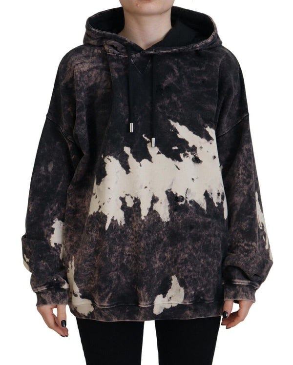 Multicolor Dye Cotton Hoodie Sweatshirt -Pullover