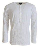 Maglione pullover in lino in lino di cotone bianco