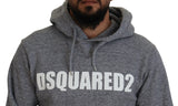 Graue Baumwoll -Logo -Druckmänner Pullover Pullover