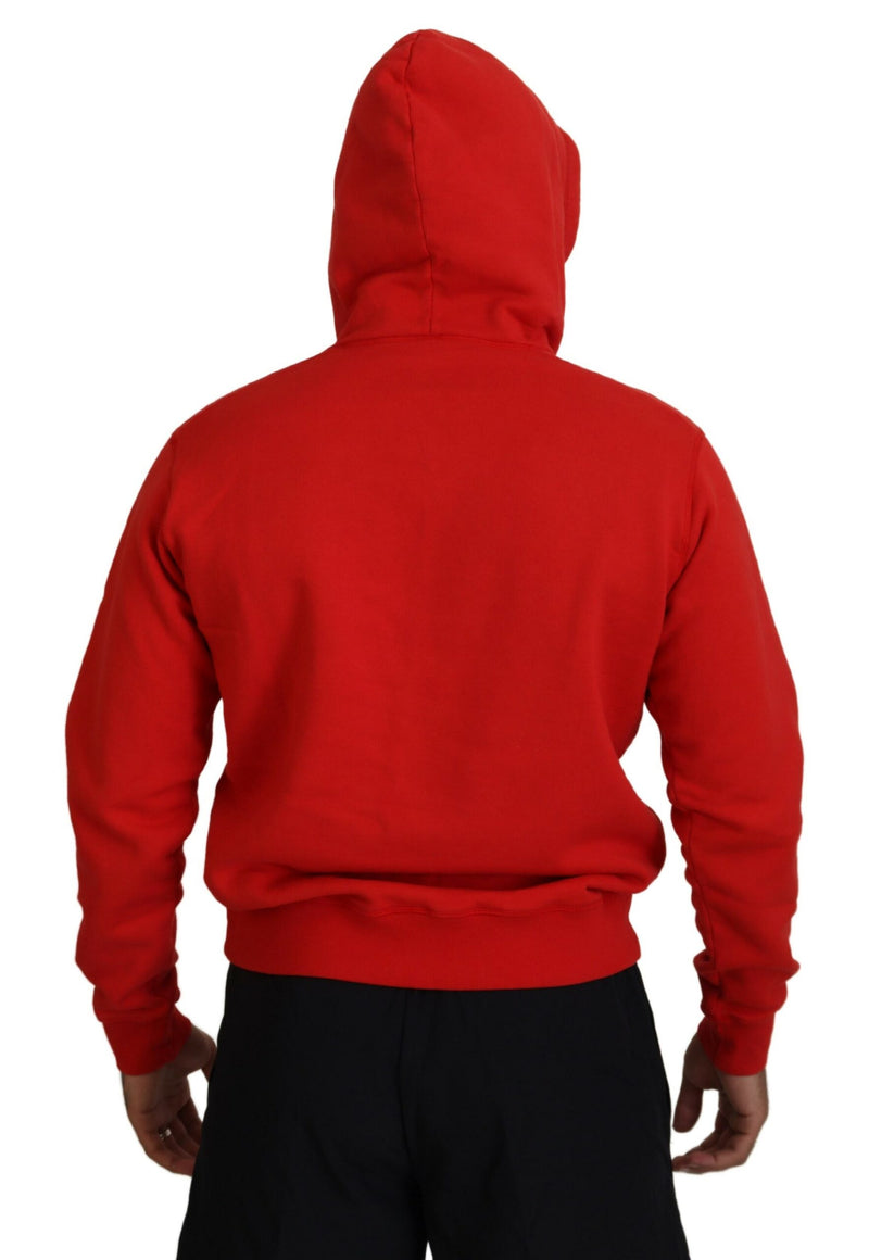 Maglione pullover con uomini con cappuccio con cappuccio con cappuccio rosso