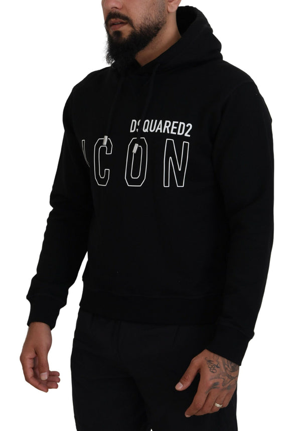 Maglione pullover di uomini con cappuccio con cappuccio con cappuccio nero