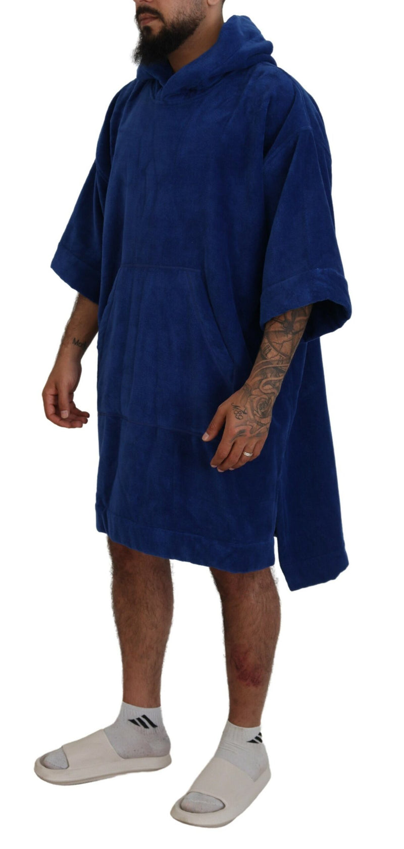 Blue Poncho Männer mit Kapuzenbekleidung mit Kapuzenbekleidung Wechseln