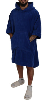 Blue Poncho Männer mit Kapuzenbekleidung mit Kapuzenbekleidung Wechseln