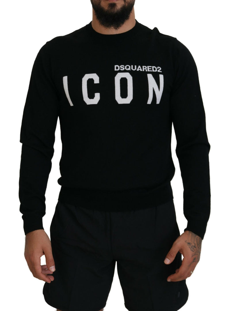 Logo noir imprimer des manches longues Pulllate Men Pullover