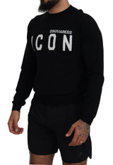 Logo noir imprimer des manches longues Pulllate Men Pullover