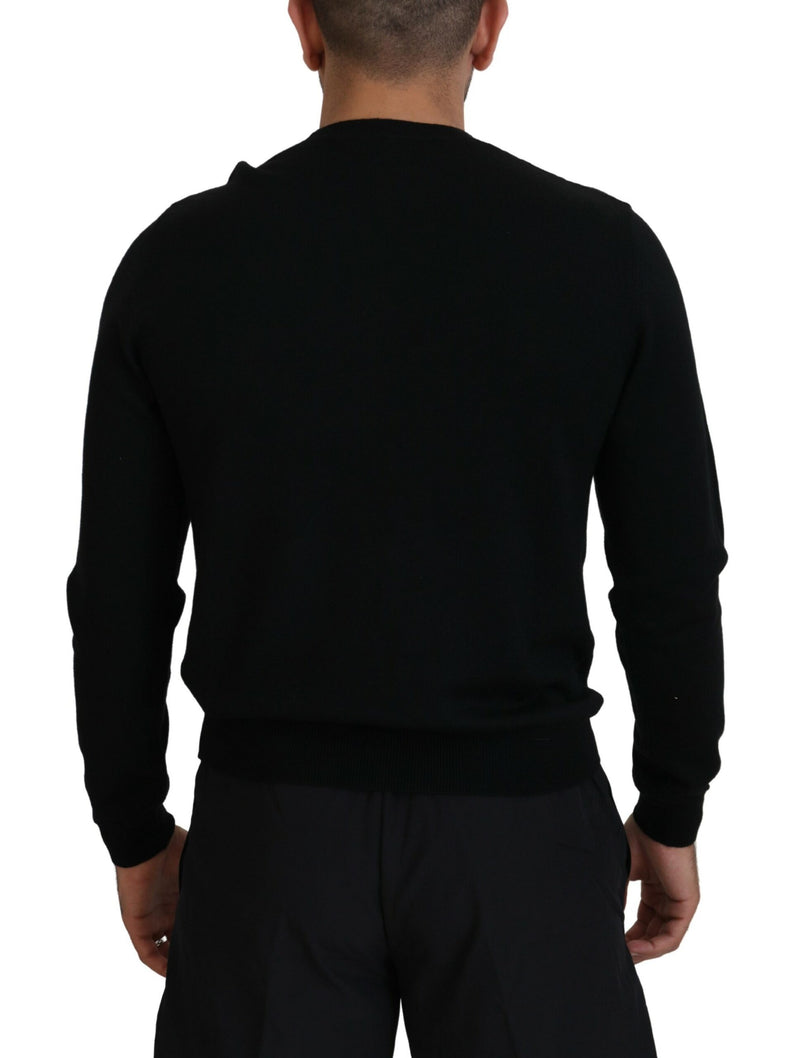 Logo noir imprimer des manches longues Pulllate Men Pullover