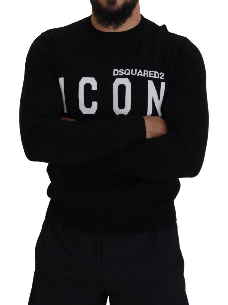 Logo noir imprimer des manches longues Pulllate Men Pullover