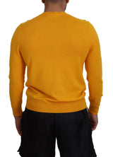 Orange Wolle Langarm Männer Pullover Pullover