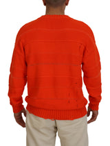 Maglie pullover uomini a maniche lunghe in cotone arancione