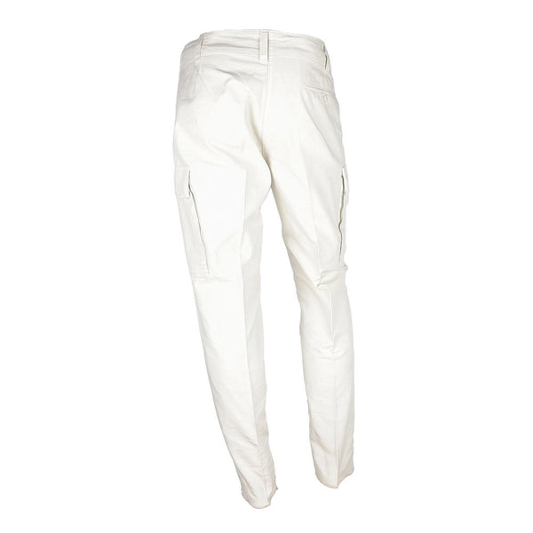 Pantalon en coton blanc chic pour hommes