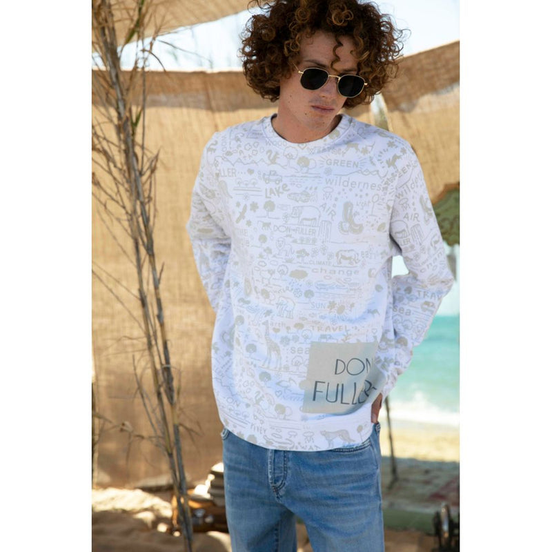 Tee de créateur de coton blanc chic