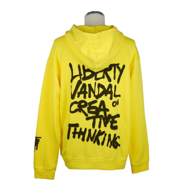 Elevate tu estilo: Sunshine Yellow Cotton Hoodie