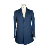 Manteau court bleu masculin élégant