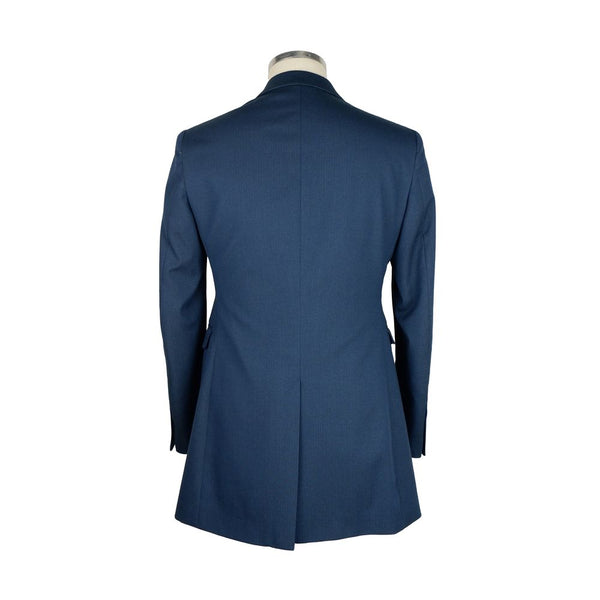 Elegante cappotto blu maschile