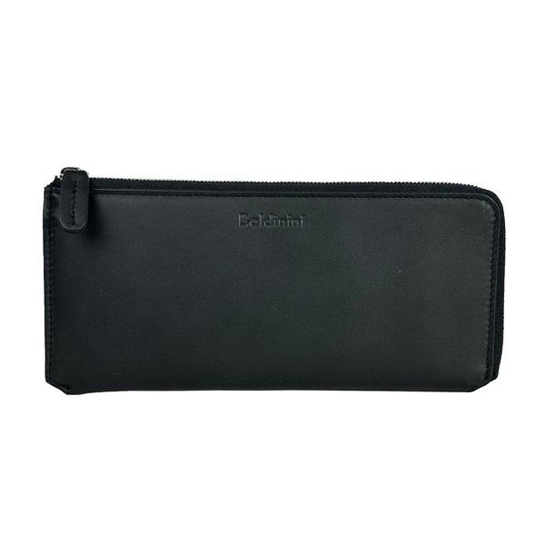 Eleganter schwarzer Lederreisen Organizer