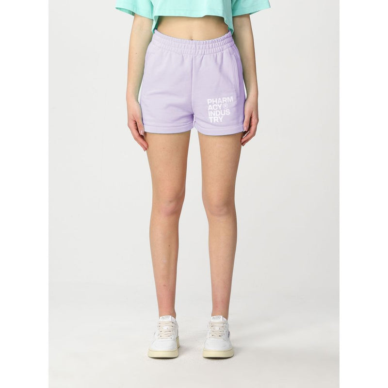 Shorts en coton violet chic