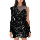 Glamorous Sequined Evening Dress