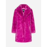 Chic Pink Faux Pelf Jacke - umweltfreundlicher Winter