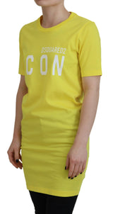 Κίτρινο Cottonshiny Icon Renny Dress Crewneck T-Shirt