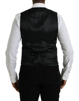 Gilet de gilet de robe formelle en laine noire