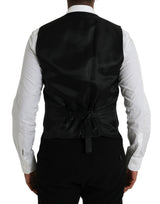 Gilet formel de robe de gilet en laine noire