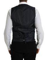 Gilet formel de robe de gilet en laine noire