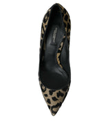 Black Gold Leopard Lurex talons pompes chaussures