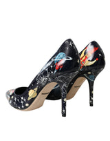 Blue Space Roboter Leder Heels pumpt Schuhe