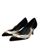 Black Suede Δερμάτινα τακούνια Amari Pumps παπούτσια