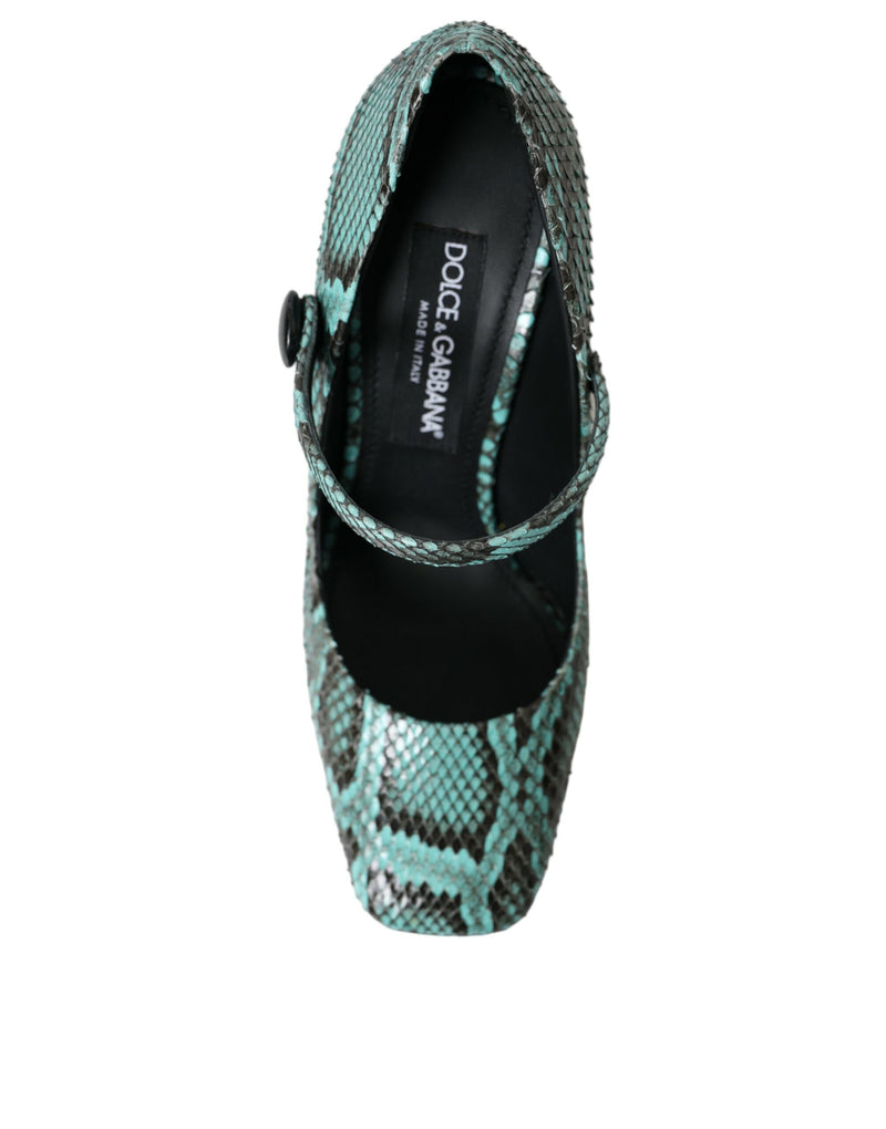 Aqua Python in pelle Mary Jane Pompe scarpe