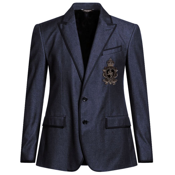 Blazer de algodón azul