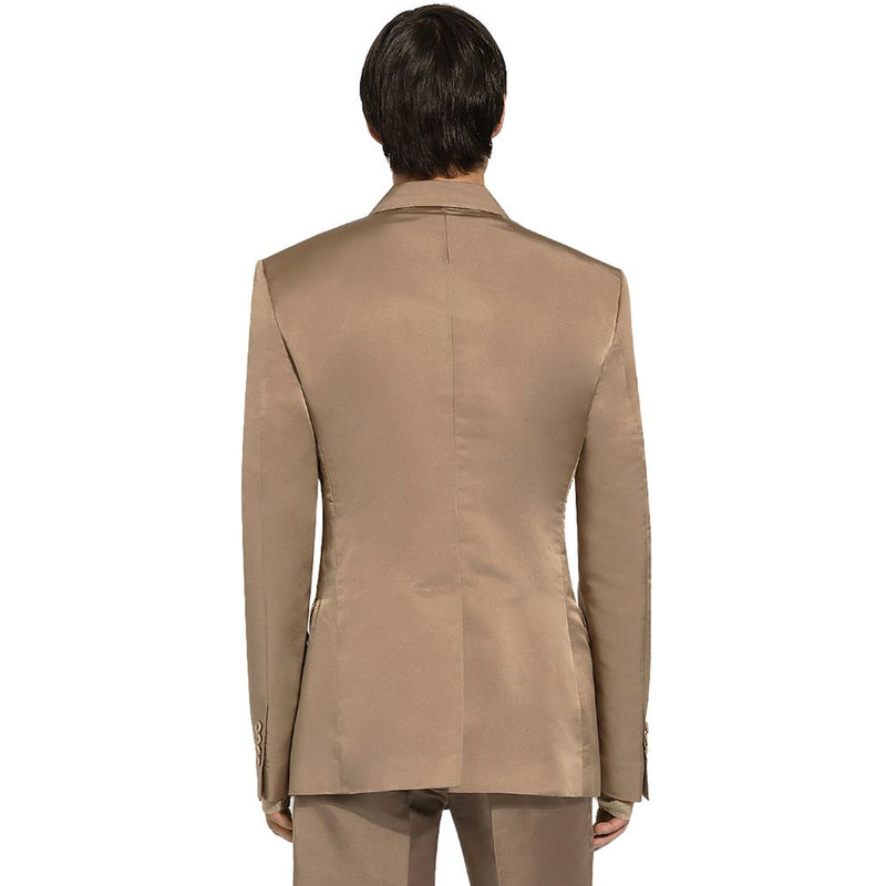 Blazer de algodón beige