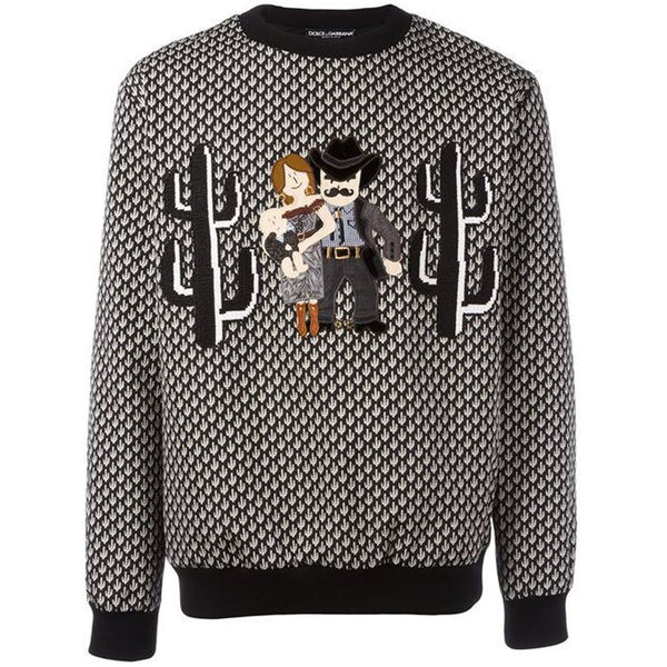 Black Polyester Sweater