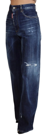 Jeans in denim blu in alto dritta jeans San Diego