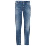 Jean et pantalon en coton bleu