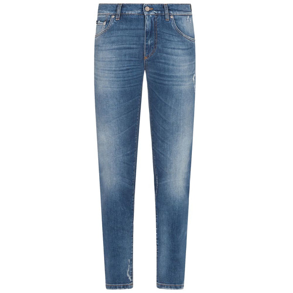 Blue Cotton Jeans & Pant