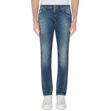 Jean et pantalon en coton bleu