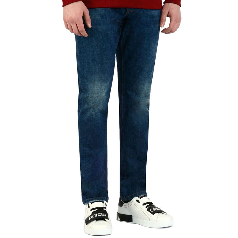 Blaue Baumwolljeans & Pant