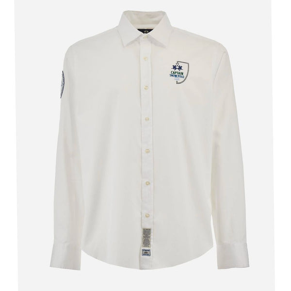 Camisa de algodón blanco