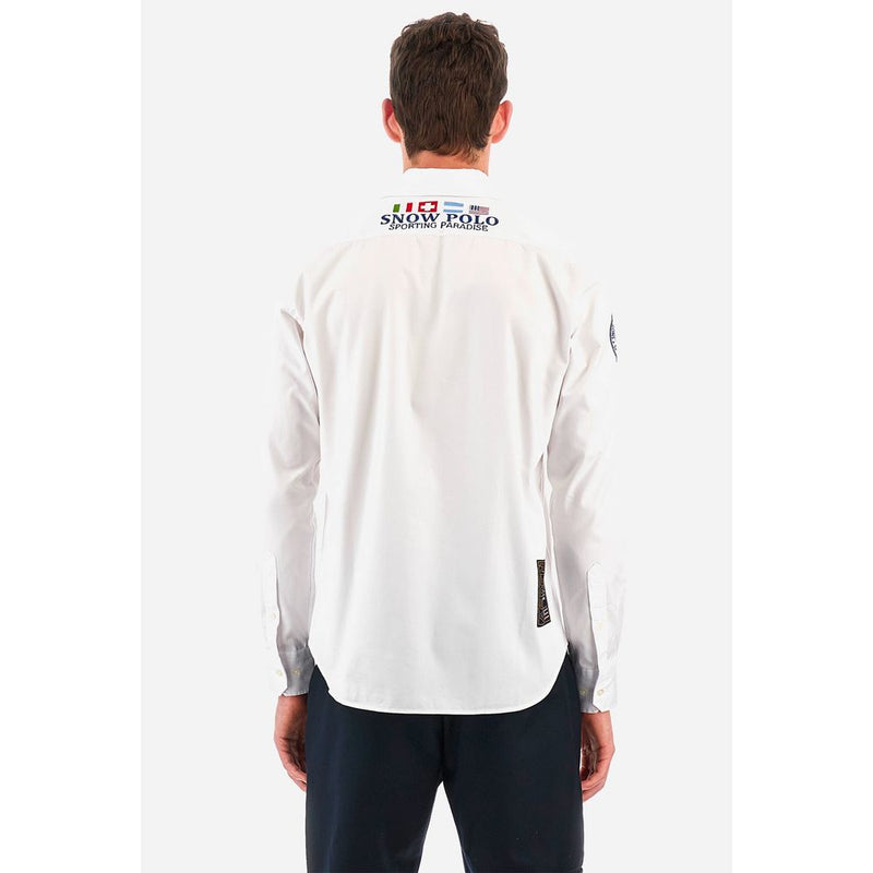 Camisa de algodón blanco