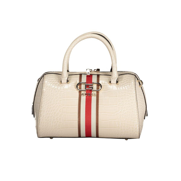 Beige Polyethylenhandtasche