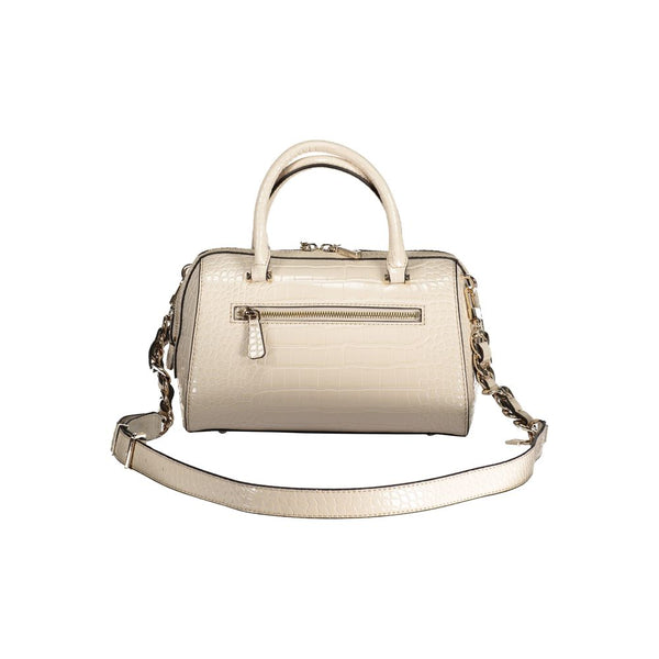 Beige Polyethylenhandtasche