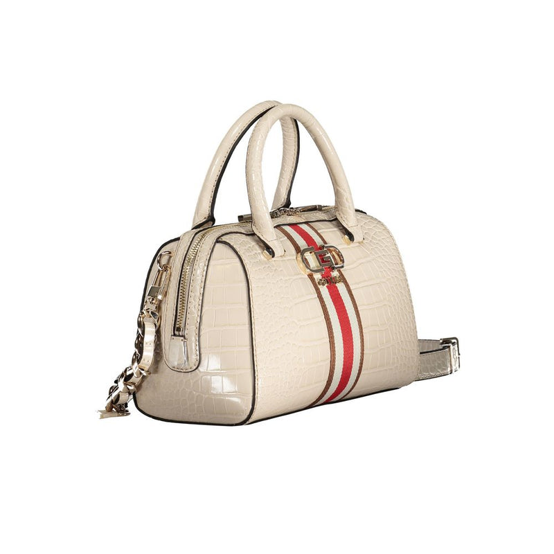 Beige Polyethylenhandtasche