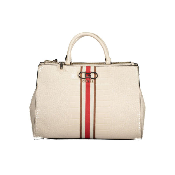 Beige Polyethylenhandtasche