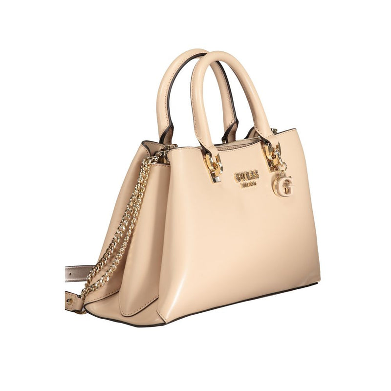 Beige Polyethylenhandtasche