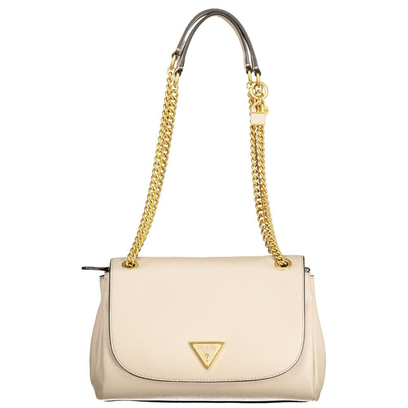 Beige Polyethylenhandtasche